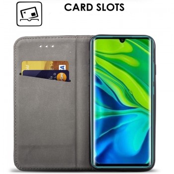 Telone smart magnet atverčiamas dėklas - auksinės spalvos (Mi Note 10/Note 10 Pro)